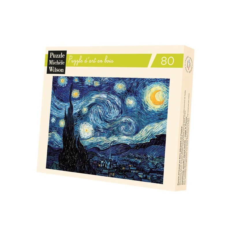 Puzzle 80 pièces - Nuit étoilée VAN GOGH