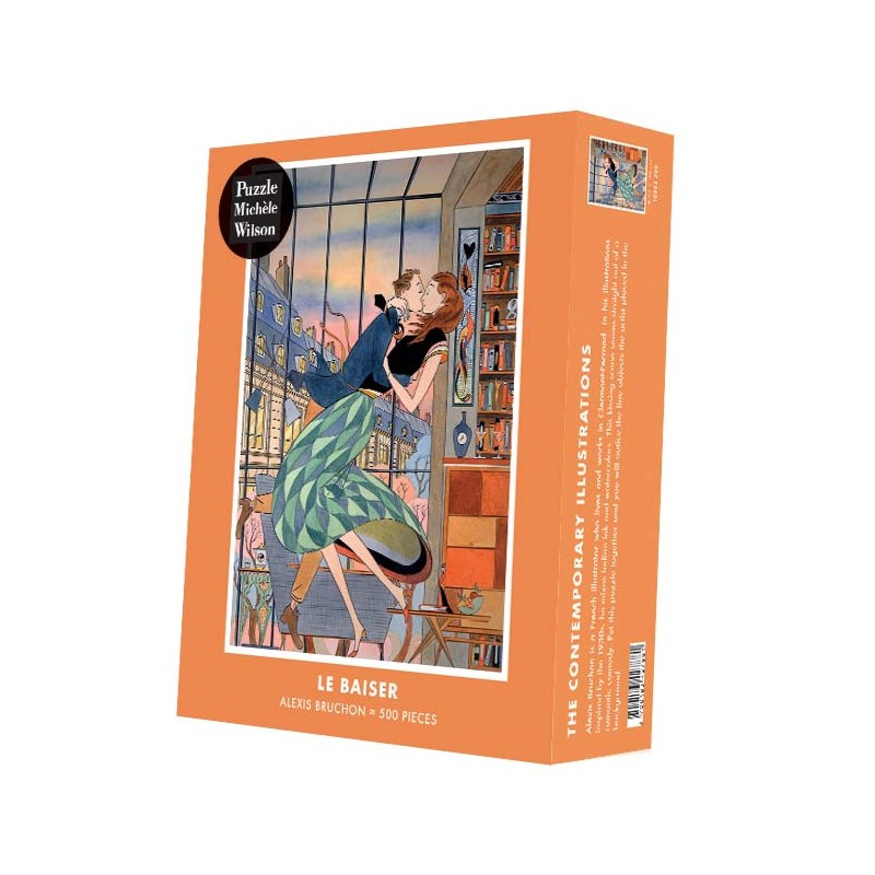 Puzzle 500 pièces - Le Baiser, Alexis Bruchon