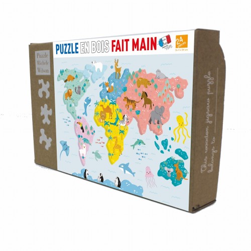 Puzzle 24 pièces - Carte Du...
