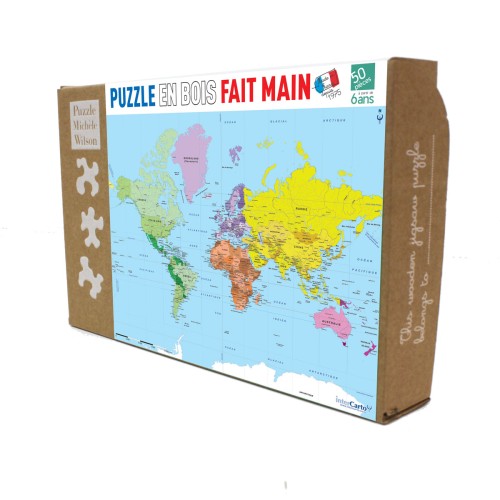 Puzzle 50 pièces - Carte Du...