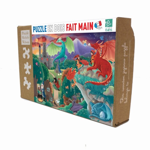 Puzzle 50 pièces - Dragons,...