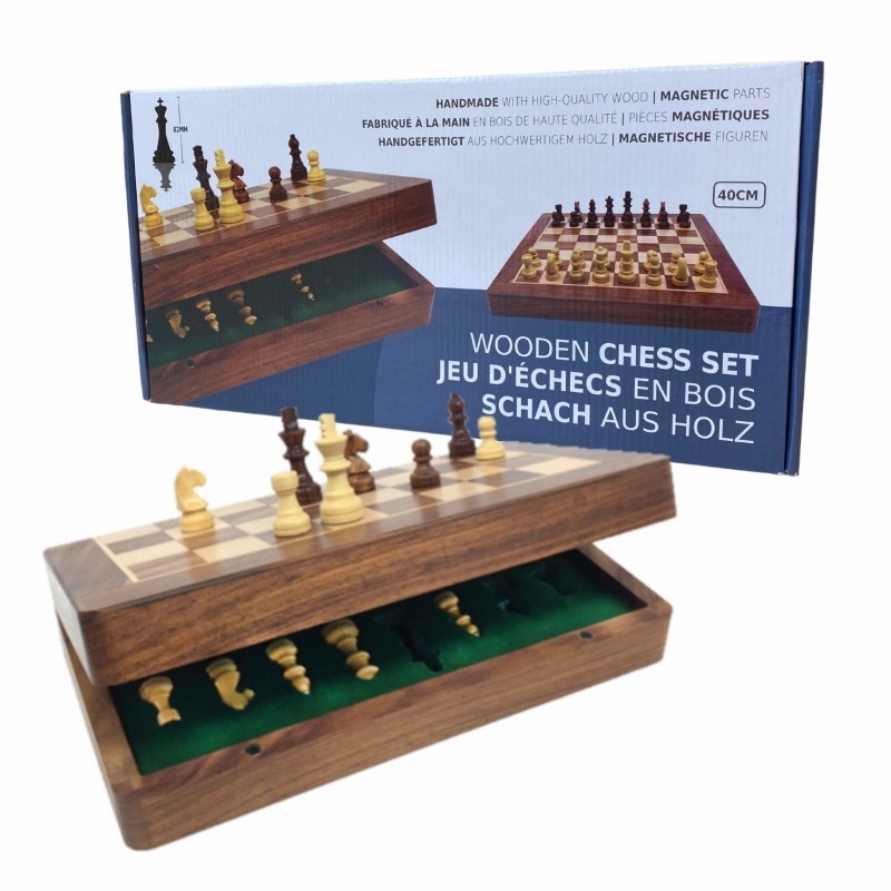 Coffret Echecs Magnétique Pliant 40cm