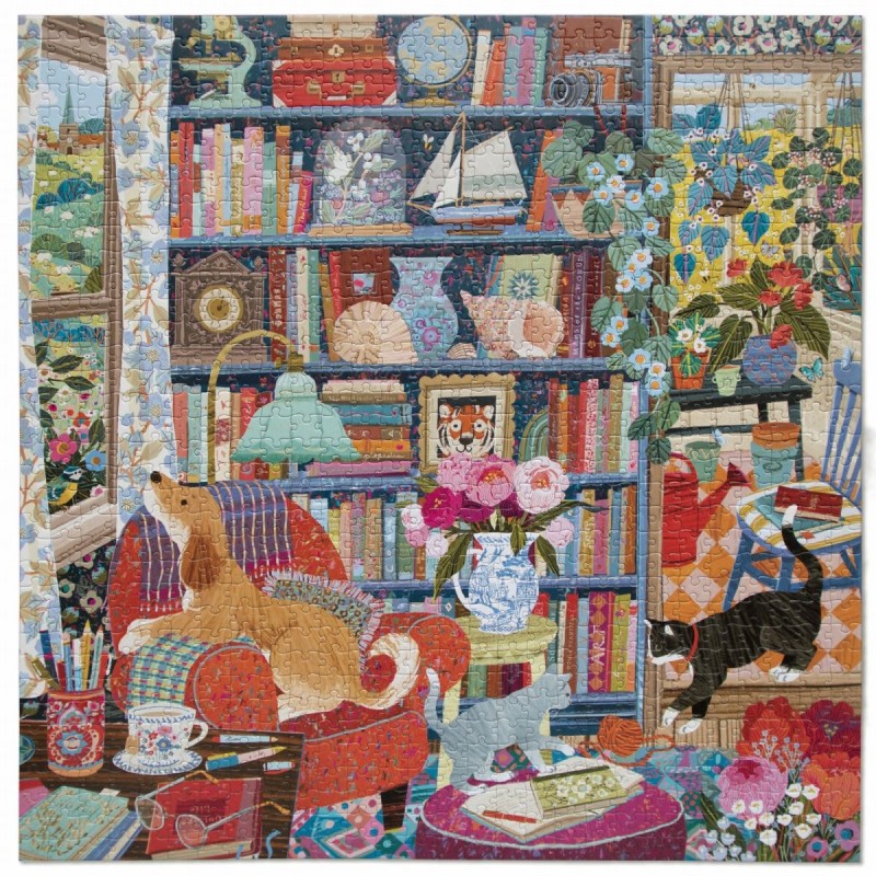Puzzle 1000 pièces - English Cottage Library
