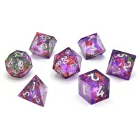 Dés JDR x7 Critstones Liquid Core Herbalist's Dream