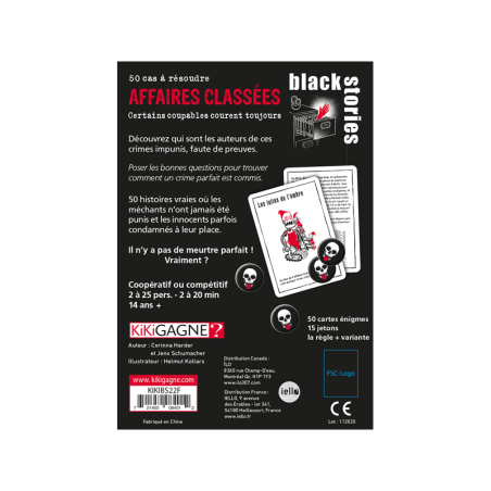 Black Stories Affaires Classées