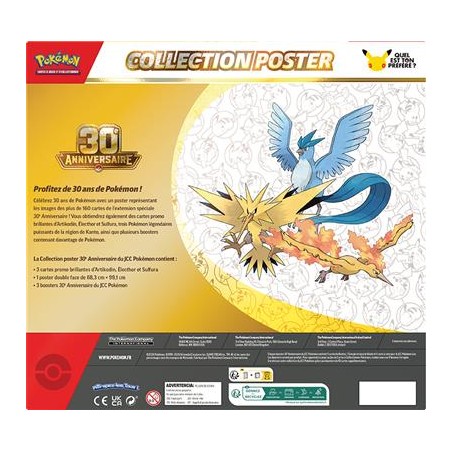 Pokemon 30 ans Coffret Poster
