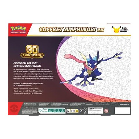 Pokemon 30 ans Coffret Amphinobi-ex