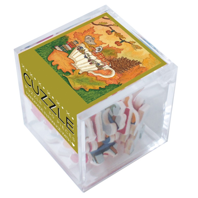 Puzzle en bois 30 pièces - Cuzzle - Lecture d'automne, Miss Fauvine