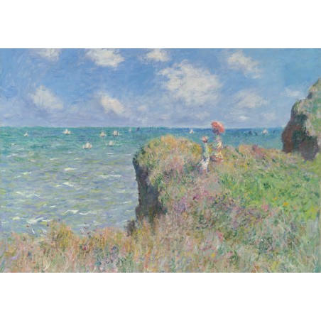 Puzzle en bois 100 pièces - Promenade sur la falaise, Pourville