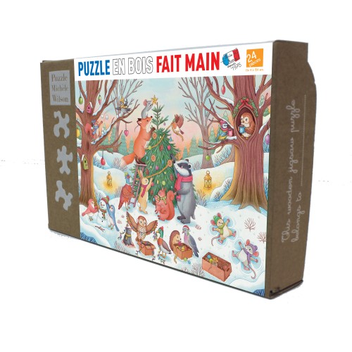 Puzzle en bois 24 pièces -...