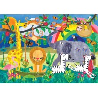 Puzzle en bois 24 pièces - Jungle magique