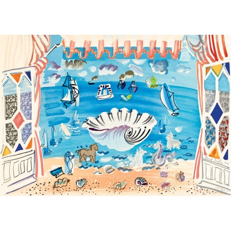 Puzzle en bois 24 pièces - Retour de théâtre pour le ballet Palm Beach