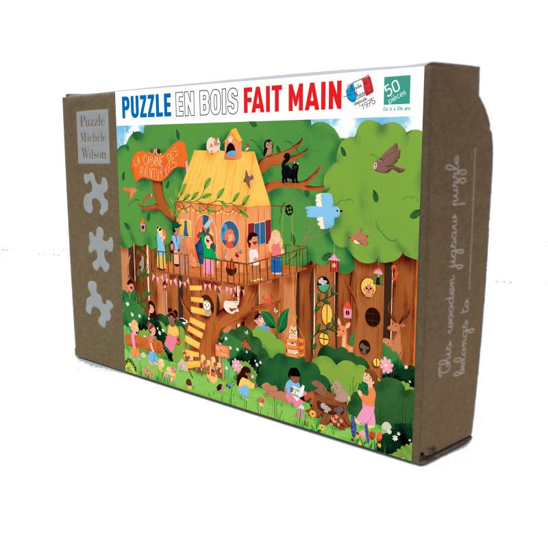 Puzzle en bois 50 pièces - La cabane des aventuriers