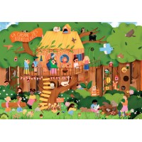 Puzzle en bois 50 pièces - La cabane des aventuriers