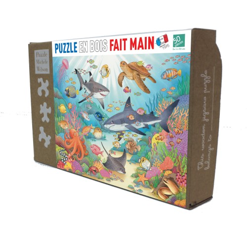 Puzzle en bois 50 pièces -...