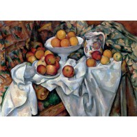 Puzzle en bois 50 pièces - Nature morte aux pommes et aux oranges