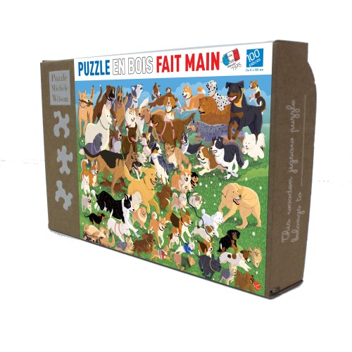 Puzzle en bois 100 pièces -...