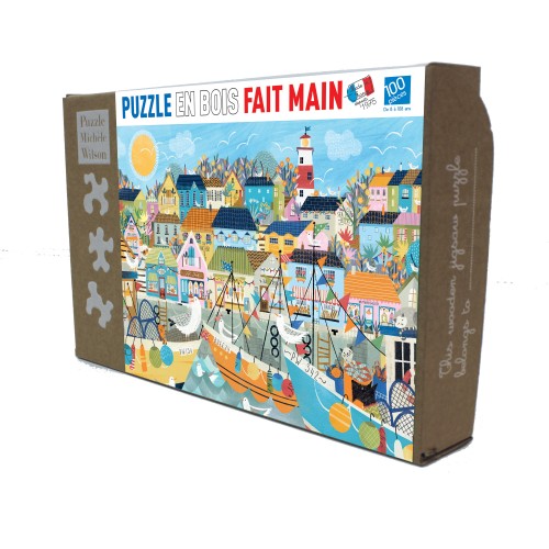 Puzzle en bois 100 pièces -...