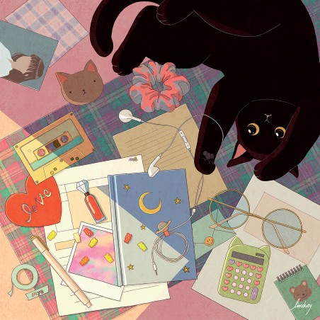 Puzzle 80 pièces - Chat paresseux, Limduey