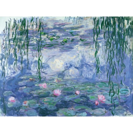 Puzzle 750 pièces - Nymphéas et saule, Claude Monet