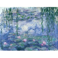 Puzzle 750 pièces - Nymphéas et saule, Claude Monet