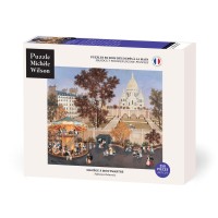 Puzzle 250 pièces - Manège à Montmartre, Fabienne Delacroix
