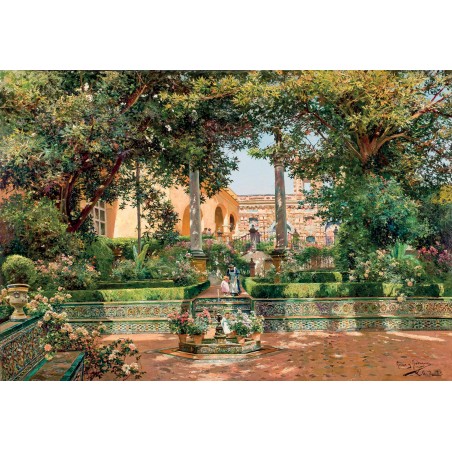 Puzzle 500 pièces - Parc à Seville, Manuel Garcia y Rodriguez