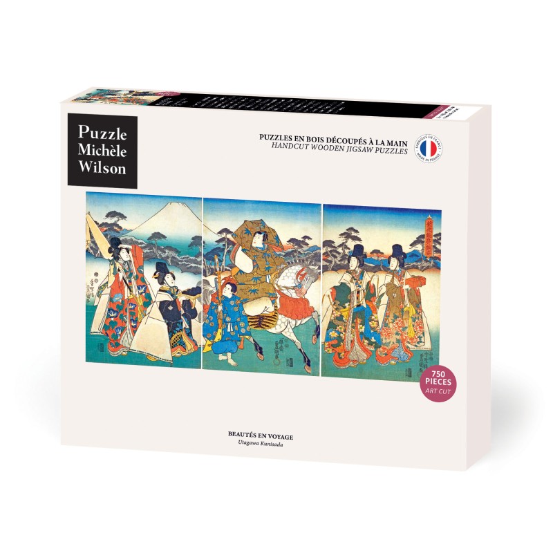 Puzzle 750 pièces - Beautés en voyage, Utagawa Kunisada