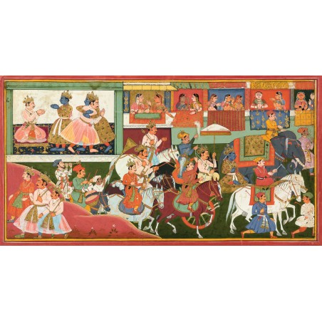 Puzzle 1000 pièces - Scène du Bhagavata Purana