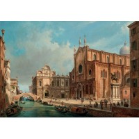 Puzzle 1500 pièces - Place Santi Giovanni e Paolo, Luigi Querena