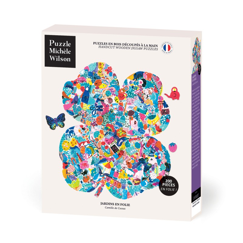Puzzle 200 pièces - Jardins en folie, Camille de Cussac