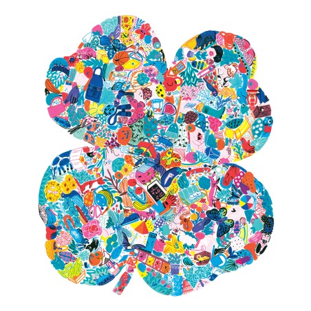 Puzzle 200 pièces - Jardins en folie, Camille de Cussac