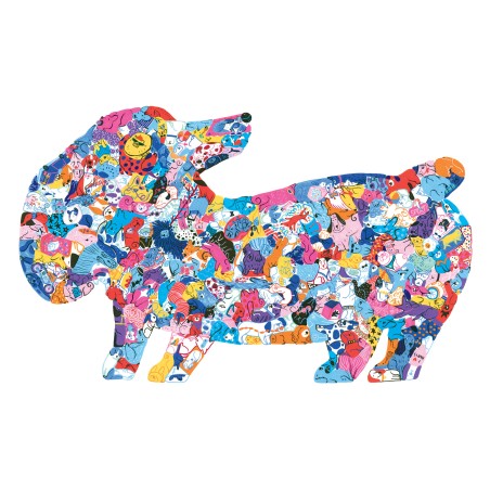 Puzzle 200 pièces - Chiens en folie, Camille de Cussac
