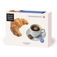 Puzzle 150 pièces - Café-croissant, Lisse