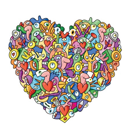 Puzzle 150 pièces - Coeur, Jige