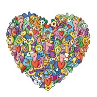 Puzzle 150 pièces - Coeur, Jige