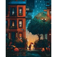 Puzzle 900 pièces - Soirée sur Berry Street, Laura El