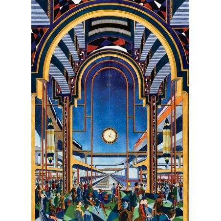 Puzzle 1000 pièces - La gare, Alexis Bruchon