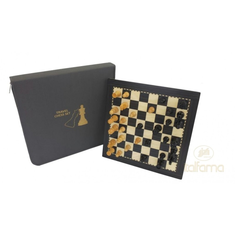 Jeu d'Echecs Magnétique Style Ebène 20cm