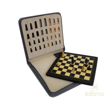 Jeu d'Echecs Magnétique Style Ebène 20cm