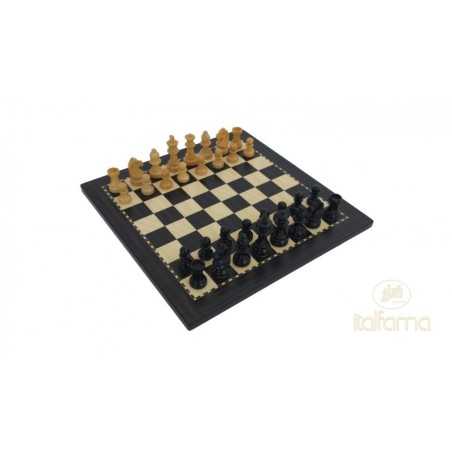 Jeu d'Echecs Magnétique Style Ebène 20cm