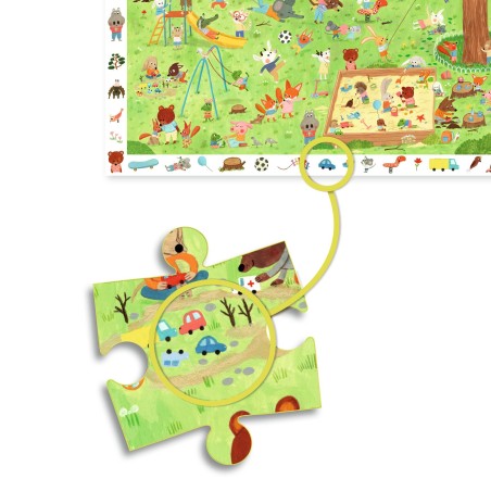 Puzzle 35 pièces - Le square des petits amis