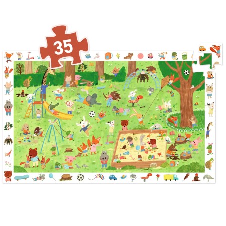 Puzzle 35 pièces - Le square des petits amis