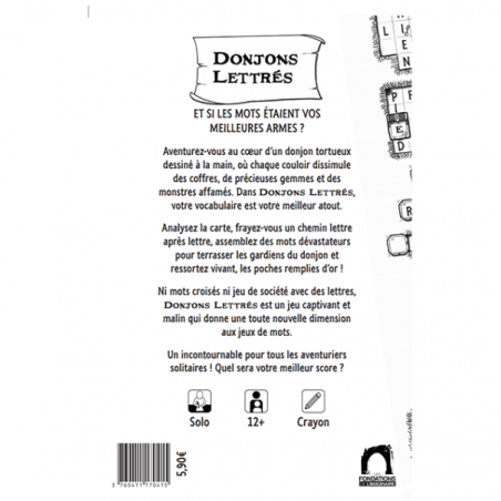Donjons Lettrés - Jeu de Lettres en Solo