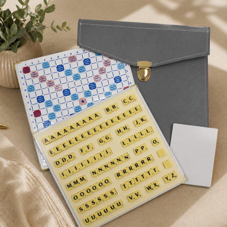 Scrabble Magnétique Duplicate Encoches Gris