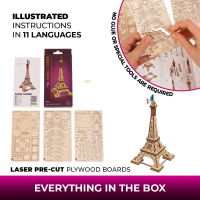 Puzzle 3D Bois - Tour Eiffel