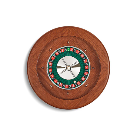 Roulette Luxe Bois d'Acajou 36 cm - Casino Monte Carlo