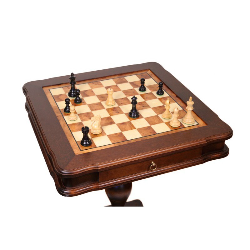 Table de jeu d'échecs en loupe d'orme - Boutique de jeux d'échecs Variantes