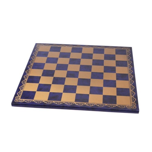 Echiquier Simili Cuir 45x45 bleu - Taille 5