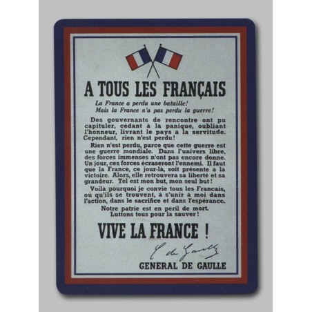 Cartes à jouer De Gaulle